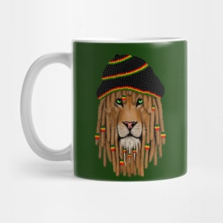 Rasta Color Lion, Rastafarian Mug